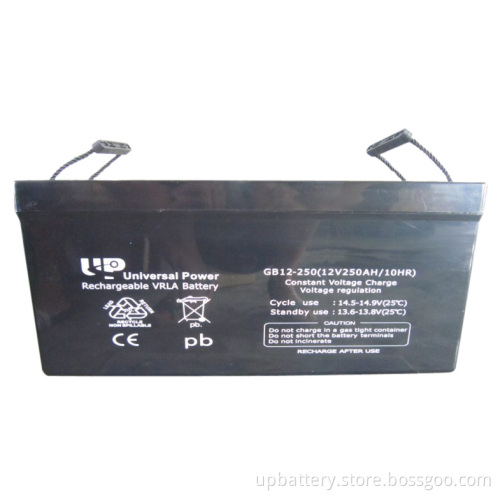 High Quality Power Solar Battery 12V 250ah Deep Cycle Battery